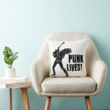 Punk Lives! Got Metal? Throw Pillow