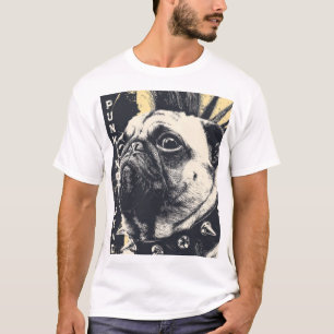 Punk Not Dead Bulldog – Rock Dog Art T-Shirt
