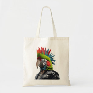 Punk Parrot Tote Bag