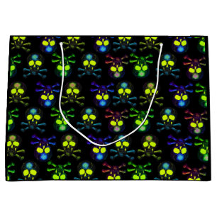 Punk Pirate Ghost Skulls - Cobalt Nightmare Blue Large Gift Bag