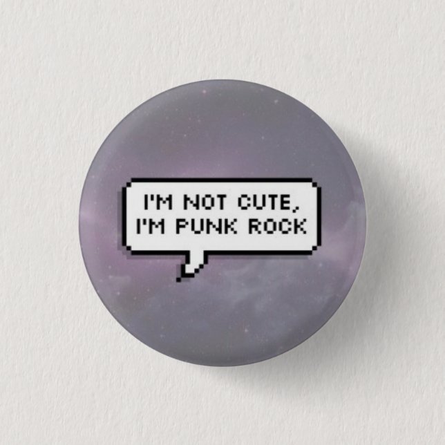 Punk Rock 1 Inch Round Button (Front)
