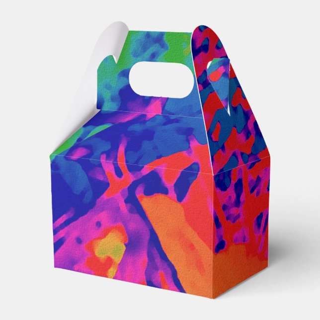 Punk Rock Abstract design Favor Box (Front Side)