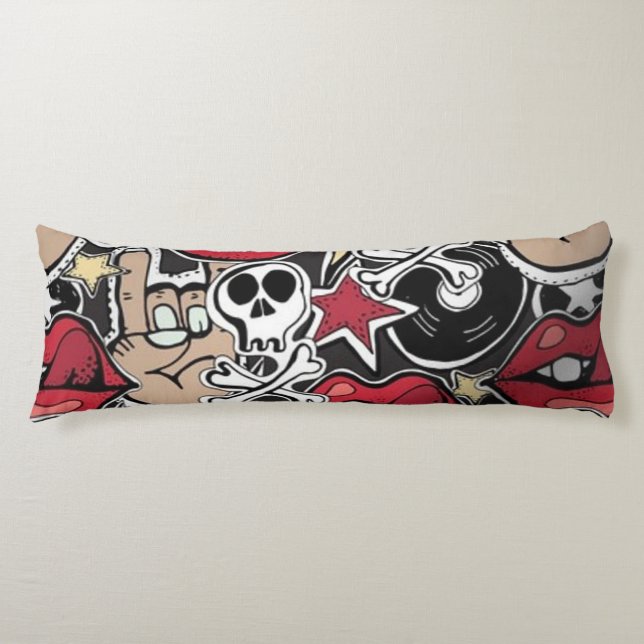 Punk Rock Body Pillow (Front)