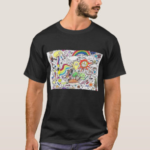 Punk Rock Design #29 Future on Black in Colour T-Shirt
