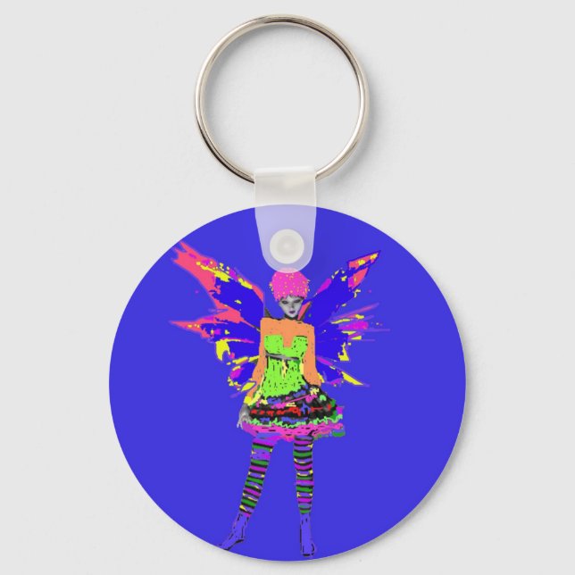 Punk Rock Fairy Keychain (Front)