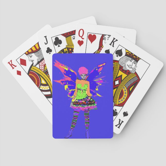 Punk Rock Fairy Playing Cards (Back)