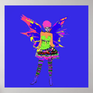 Punk Rock Fairy Poster