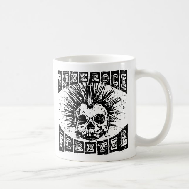punk rock forever coffee mug (Right)