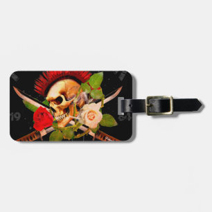 Punk rock forever luggage tag