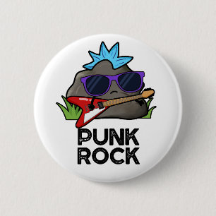 Punk Rock Funny Music Pun  2 Inch Round Button