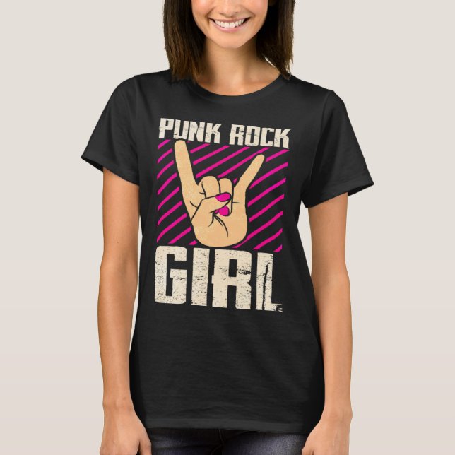 Punk Rock Girl  2 T-Shirt (Front)