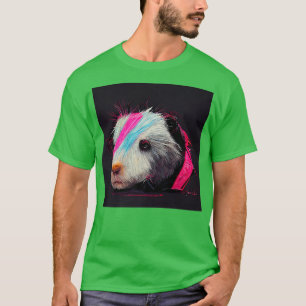 Punk Rock Guinea Pig In A Leather Jacket T-Shirt