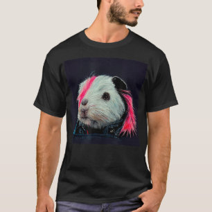 Punk Rock Guinea Pig In A Leather Jacket T-Shirt