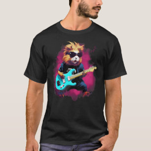 Punk Rock Guitar Guinea Pig Guitarist T-Shirt