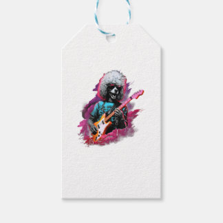 Punk Rock Guitar Poodle Dog Guitarist T-Shirt Gift Tags