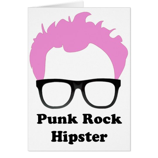 Punk Rock Hipster Card