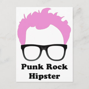 Punk Rock Hipster Postcard