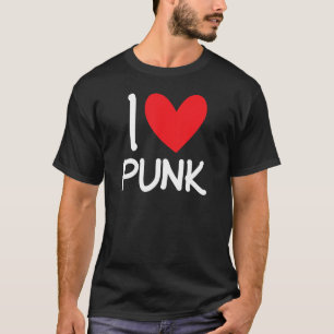 Punk Rock I Love Punk Punker Rocker 80s 90s Plaid T-Shirt