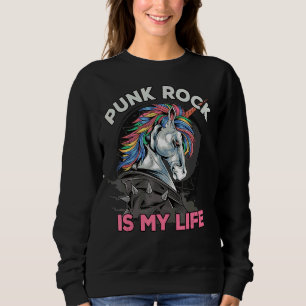 Punk Rock Is My Life I Anarchy & Punker I Punk Roc Sweatshirt