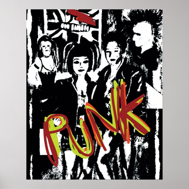 punk rock music fashion image poster (Front)