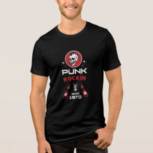 Punk Rock Music Nostalgia Since 1970 Tri-Blend Shirt