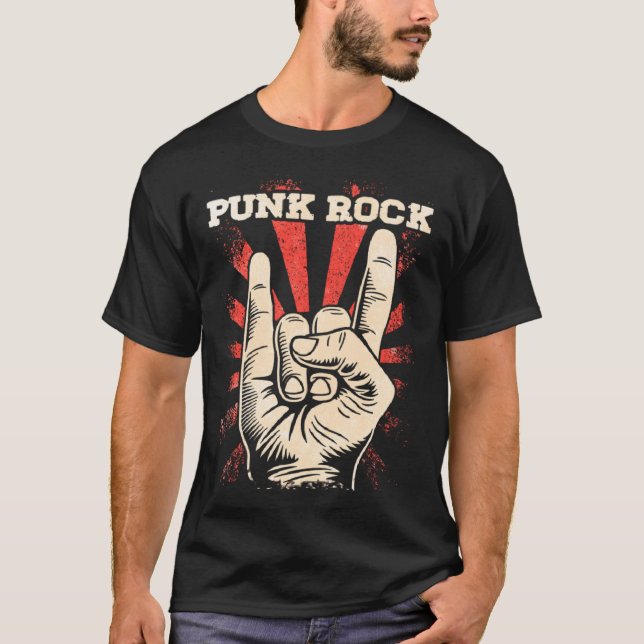 Punk Rock Music Retro Punkrock  7 T-Shirt (Front)