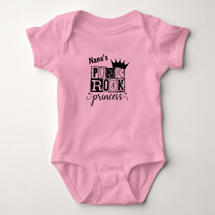 Punk Rock Princess Baby Bodysuit