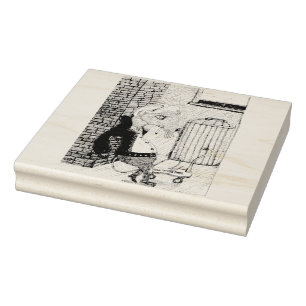 Punk Rock Rat Rubber Stamp
