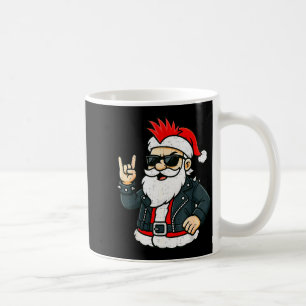Punk Rock Santa Claus Emo Christmas Rocker Pajamas Coffee Mug