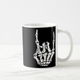 Punk Rock Skeleton Cool Rocker Halloween Men Women Coffee Mug