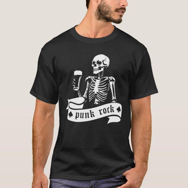 punk rock skeleton T-Shirt (Front)