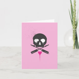 Punk Rock Skull n Bones Notecards