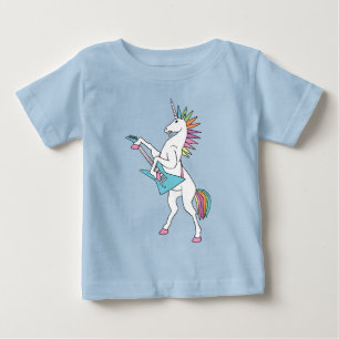 punk-rock-unicorn-playing-guitar-shirt baby T-Shirt