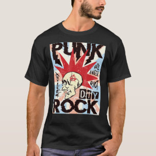 Punk Rock Vintage UK Flag Concert Music British T-Shirt