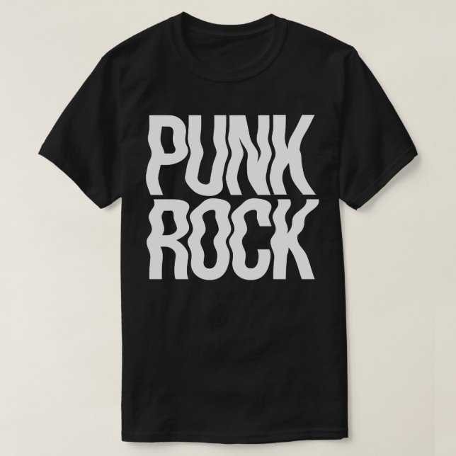 Punk Rock wavy design T-Shirt (Design Front)