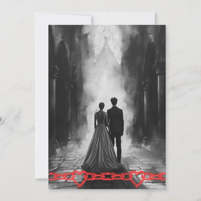 Punk Rock Wedding Invitation (Back)