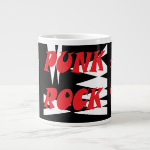 PUNK ROCKERS RULE OKAY DESIGN LARGE COFFEE MUG