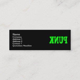 Punk - Skinny Mini Business Card