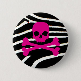Punk Skull 2 Inch Round Button