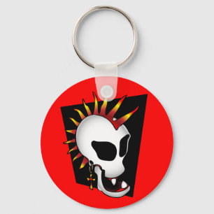 PUNK SKULL-2 KEYCHAIN