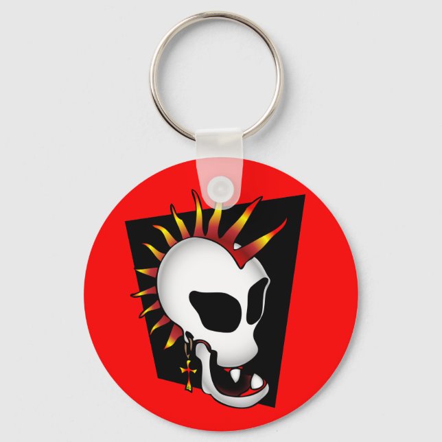 PUNK SKULL-2 KEYCHAIN (Front)