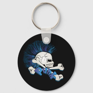 Punk Skull Keychain