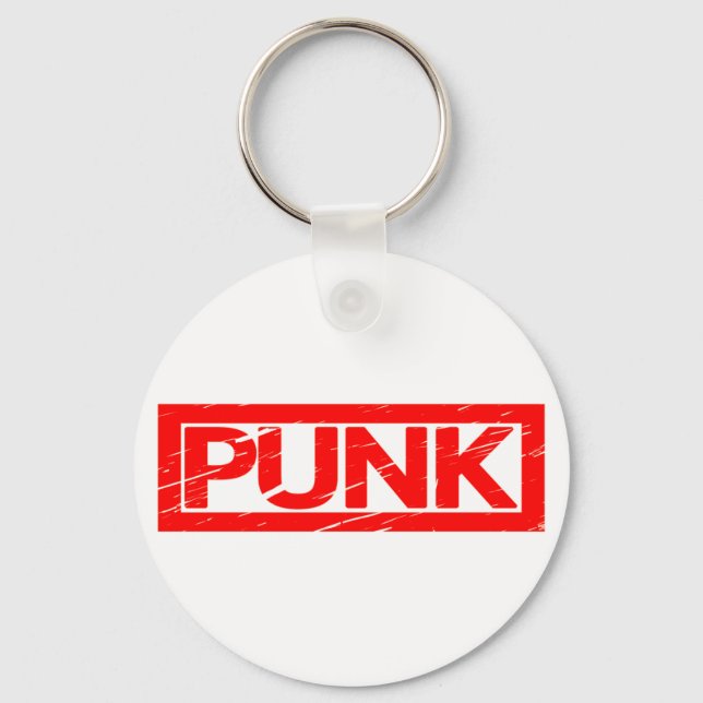 Punk Stamp Keychain (Front)