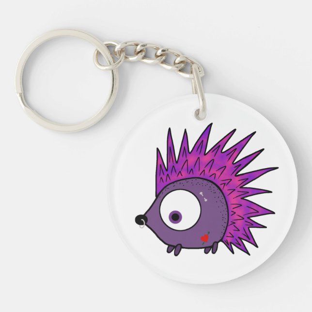 Punk the Hedgehog Keychain (Front)