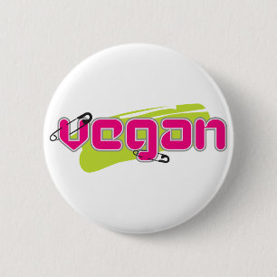 Punk Vegan 2 Inch Round Button