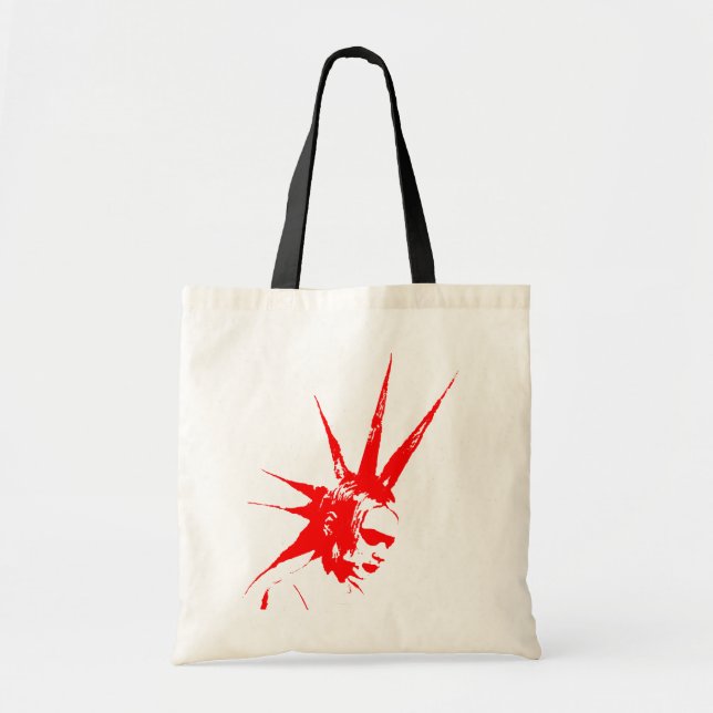 punkgirl red tote bag (Front)