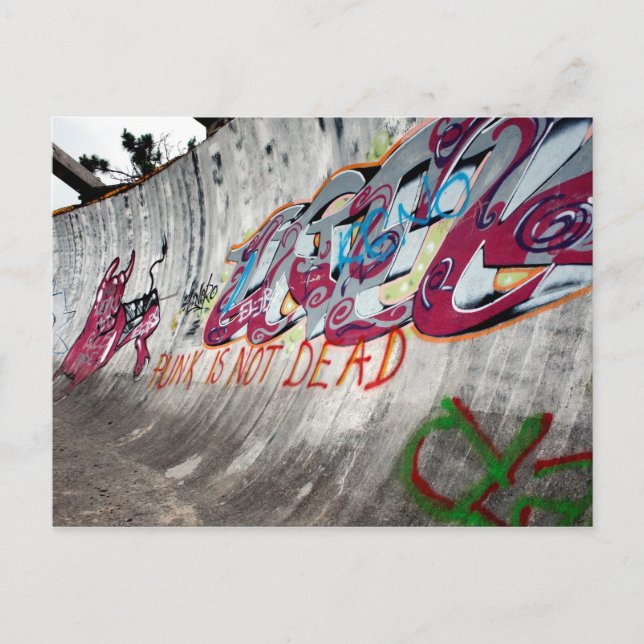 Punk's not dead. Olympic bobsled run, Sarajevo Postcard (Front)