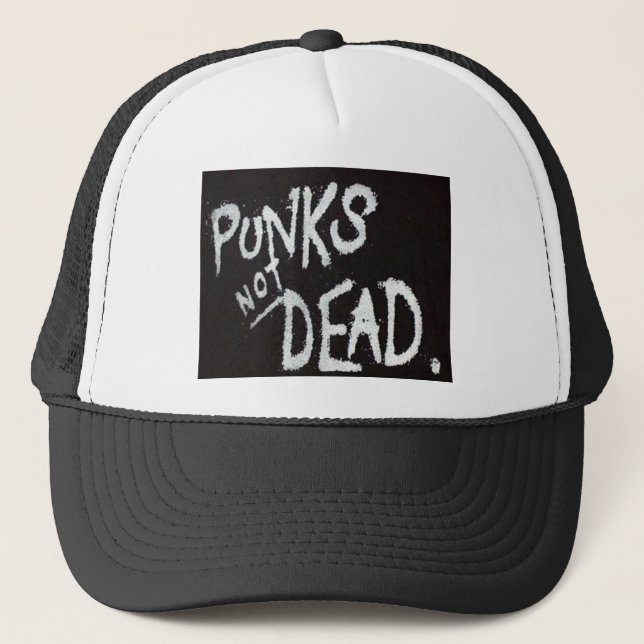 Punk's not dead trucker hat (Front)