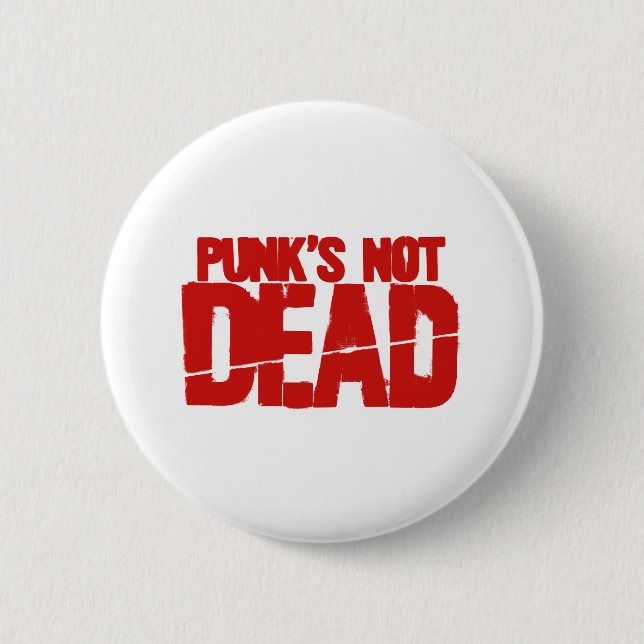 Punk's Not Dead - Video Game Gamer Gaming 2 Inch Round Button (Front)