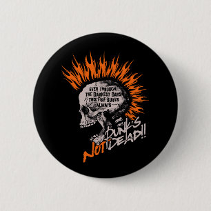 punks on fire 2 inch round button